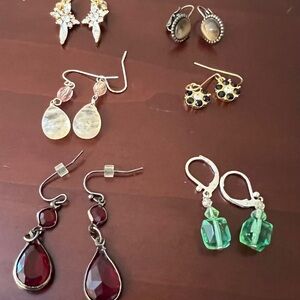 6 Pairs Vintage Earrings